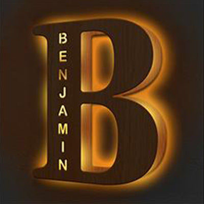 Personalized Custom Letter Lamp – Soft LED Night Light With Custom Name