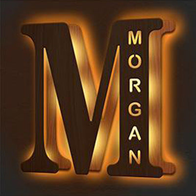 Personalized Custom Letter Lamp – Soft LED Night Light With Custom Name