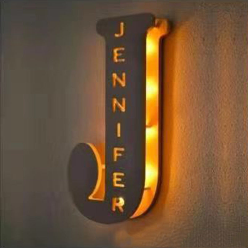 Personalized Custom Letter Lamp – Soft LED Night Light With Custom Name