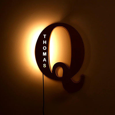 Personalized Custom Letter Lamp – Soft LED Night Light With Custom Name