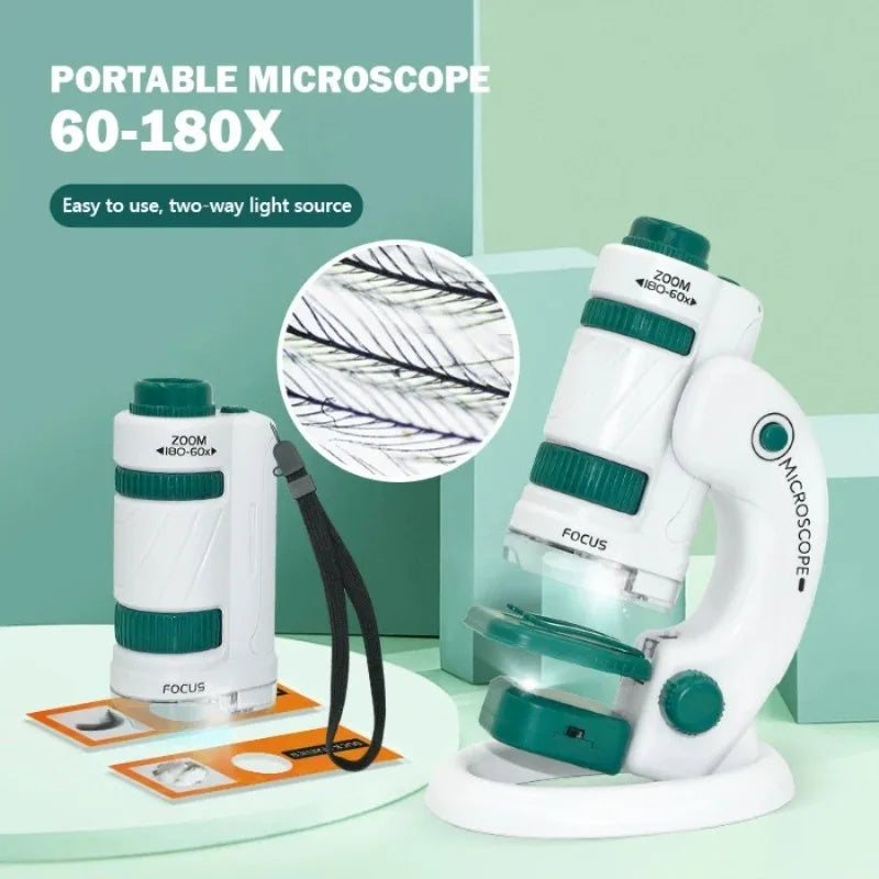 HeartWise Play – Pocket Explorer Microscope (60×–120×)