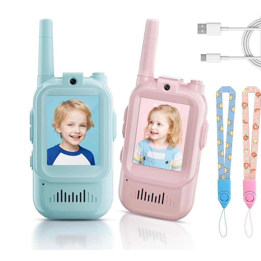 Mini Video Walkie-Talkies for Kids (2-Pack)