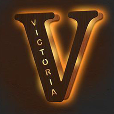 Personalized Custom Letter Lamp – Soft LED Night Light With Custom Name