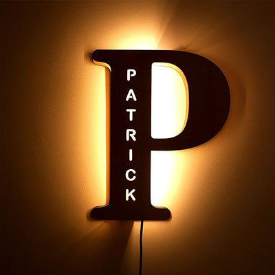Personalized Custom Letter Lamp – Soft LED Night Light With Custom Name