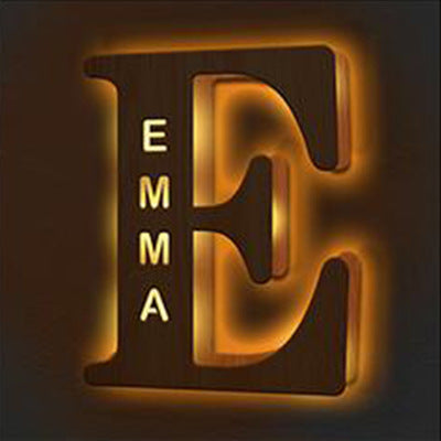 Personalized Custom Letter Lamp – Soft LED Night Light With Custom Name