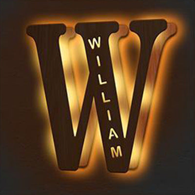 Personalized Custom Letter Lamp – Soft LED Night Light With Custom Name