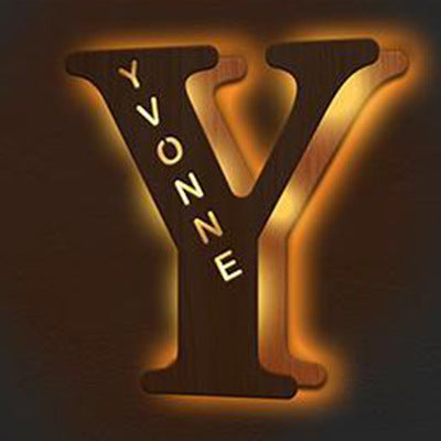 Personalized Custom Letter Lamp – Soft LED Night Light With Custom Name