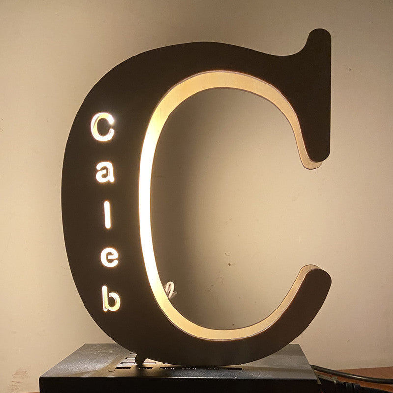 Personalized Custom Letter Lamp – Soft LED Night Light With Custom Name