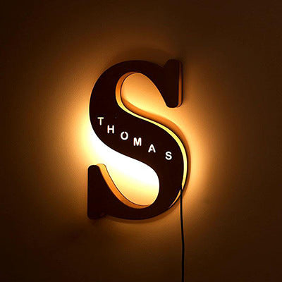 Personalized Custom Letter Lamp – Soft LED Night Light With Custom Name