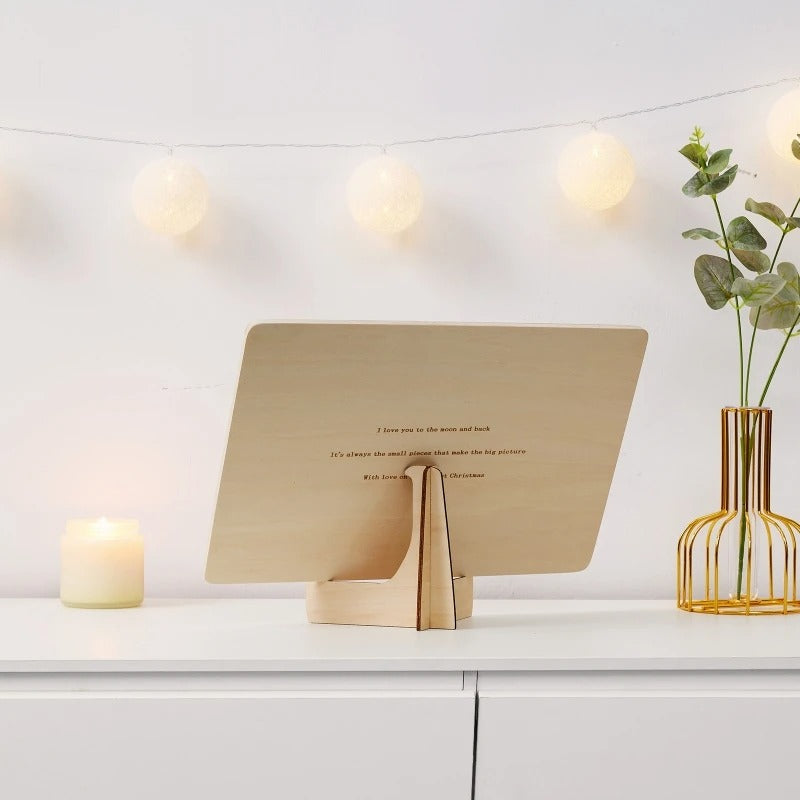 HeartWise Play – Personalised Wooden Name Puzzle Board with Engraving Option